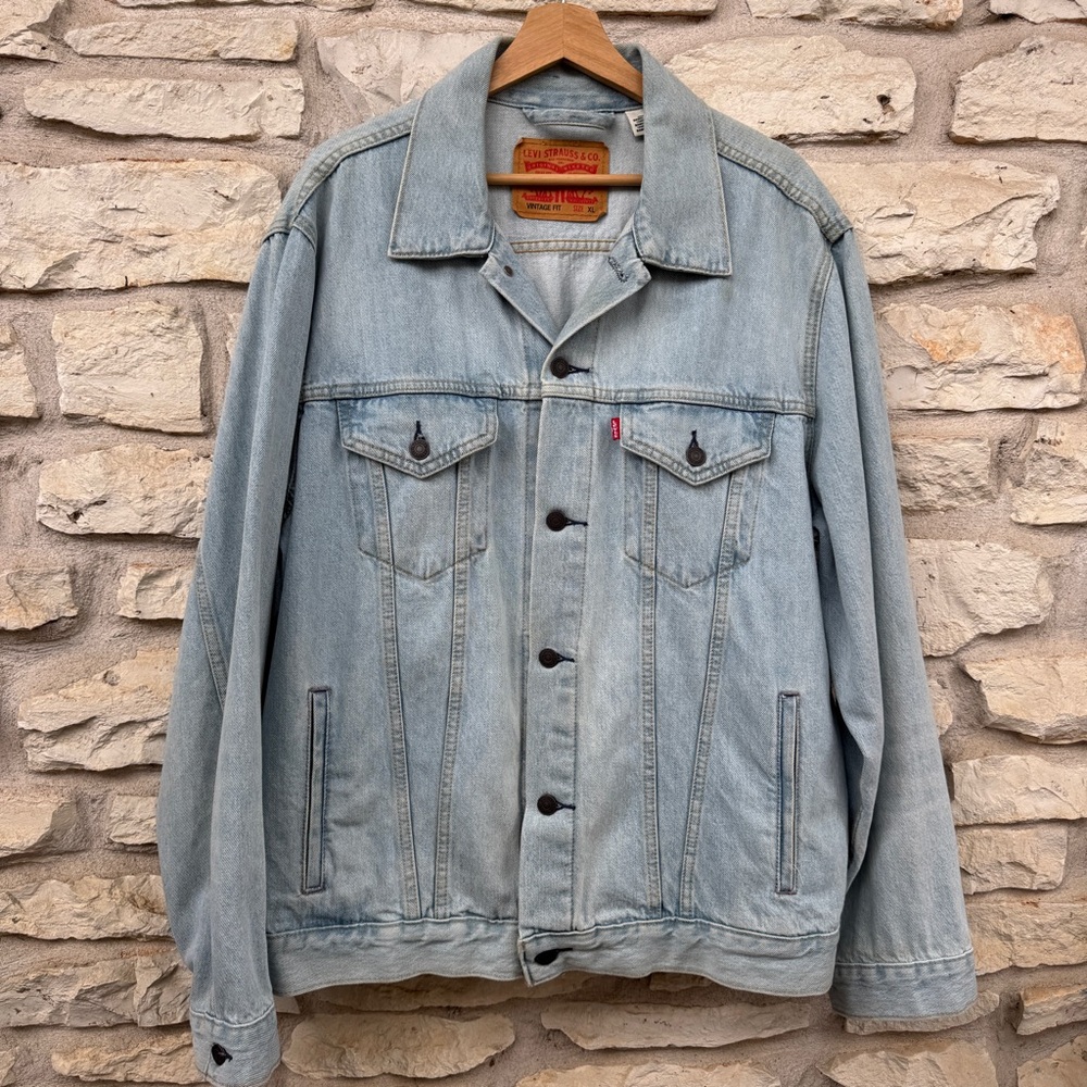 Levi's Light Blue Denim Jean Jacket XL Type 3